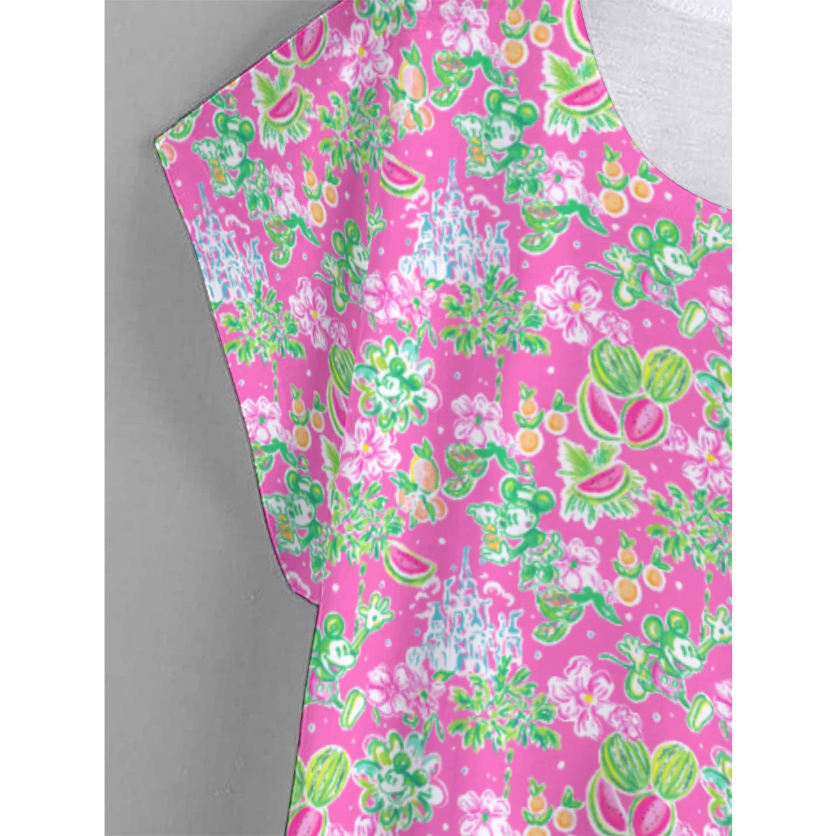 Bright Tropical Vibes - Watermelon Mouse Duo - Women’s Relaxed Fit Scoop Tee