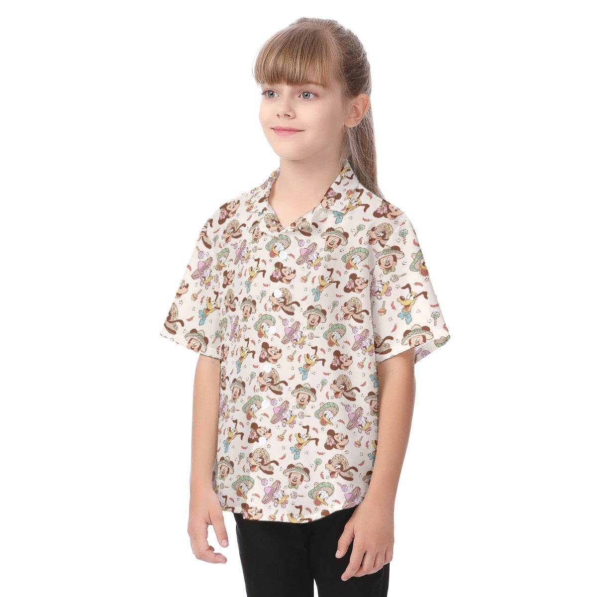Fiesta Sombrero Pals - Kid's Hawaiian Button Up Shirt