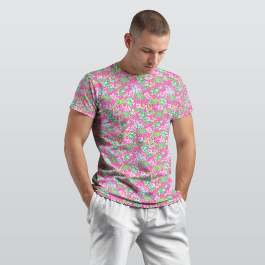 Bright Tropical Vibes - Watermelon Mouse Duo - Men's Short Sleeve T-Shirt