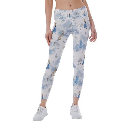 Enchanted Winter Landscape - Women's Yoga Leggings