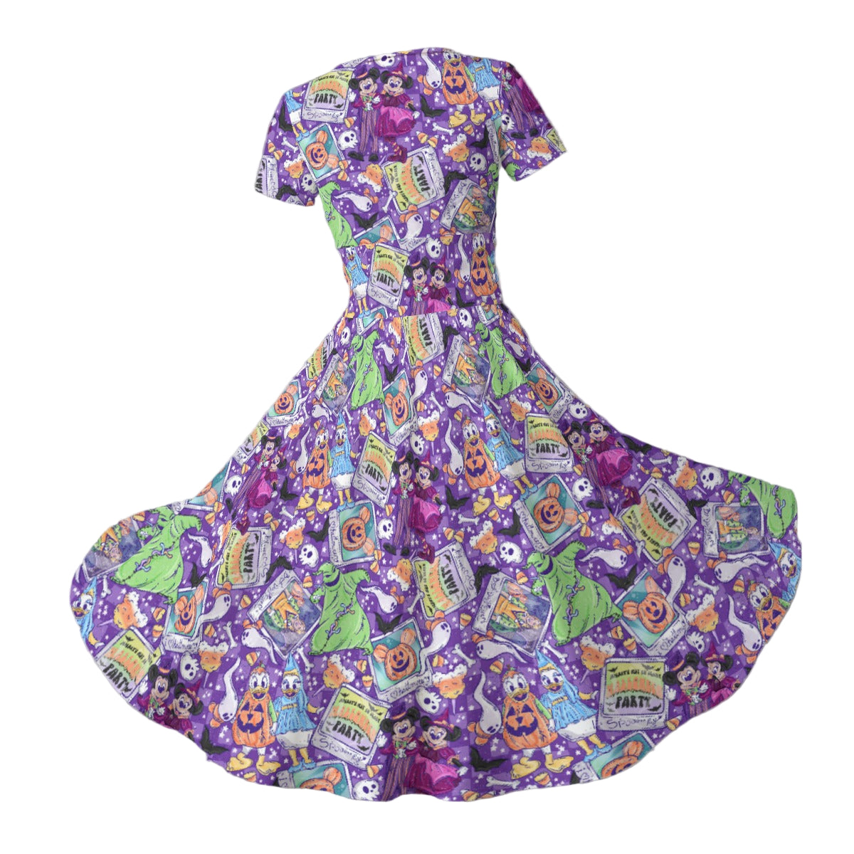 Not So Scary Halloween Party - Women's V-Neck Ruched Midi Dress