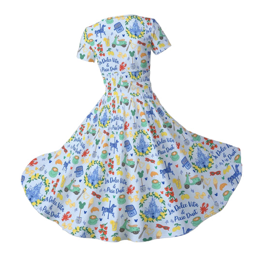 Sweet Life Pixie Dust - Women's V-Neck Ruched Midi Dress
