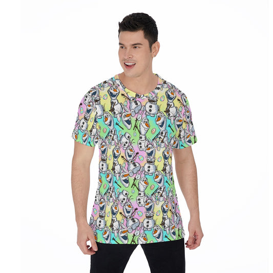 Sketched Snowman Easter - Men's Short Sleeve T-Shirt