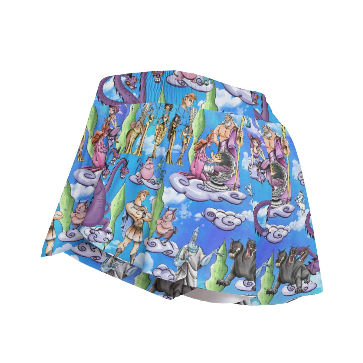 Mythic Hero Chaos Clouds - Women's Flowy Pocket Shorts
