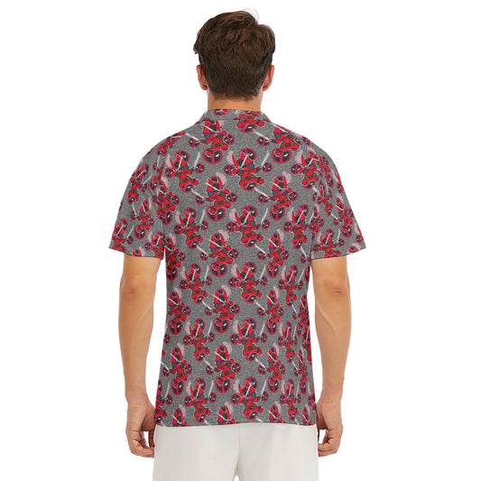 Superhero Stitch - Red Masked Hero - Men's Polo Shirt