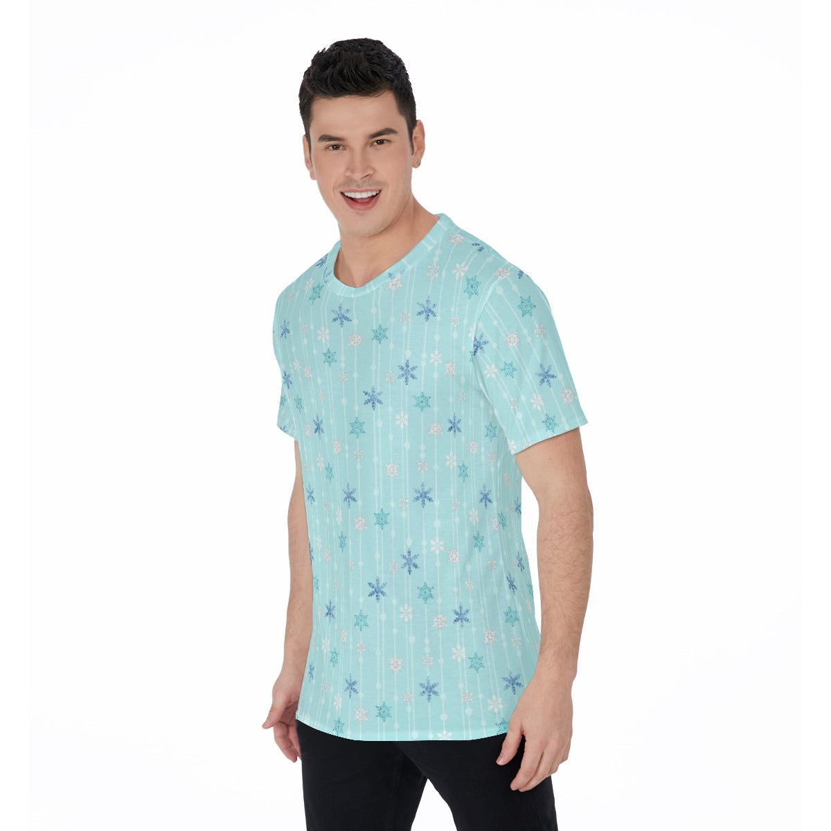 Ice Queen Snowflake Pattern - Men's Short Sleeve T-Shirt