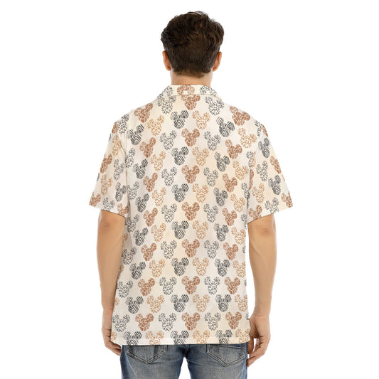 Safari Mouse Ears - Men's Hawaiian Button Up Shirt