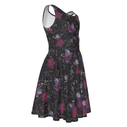 Marvelous Magical Mim - Kid's Sleeveless Skater Dress