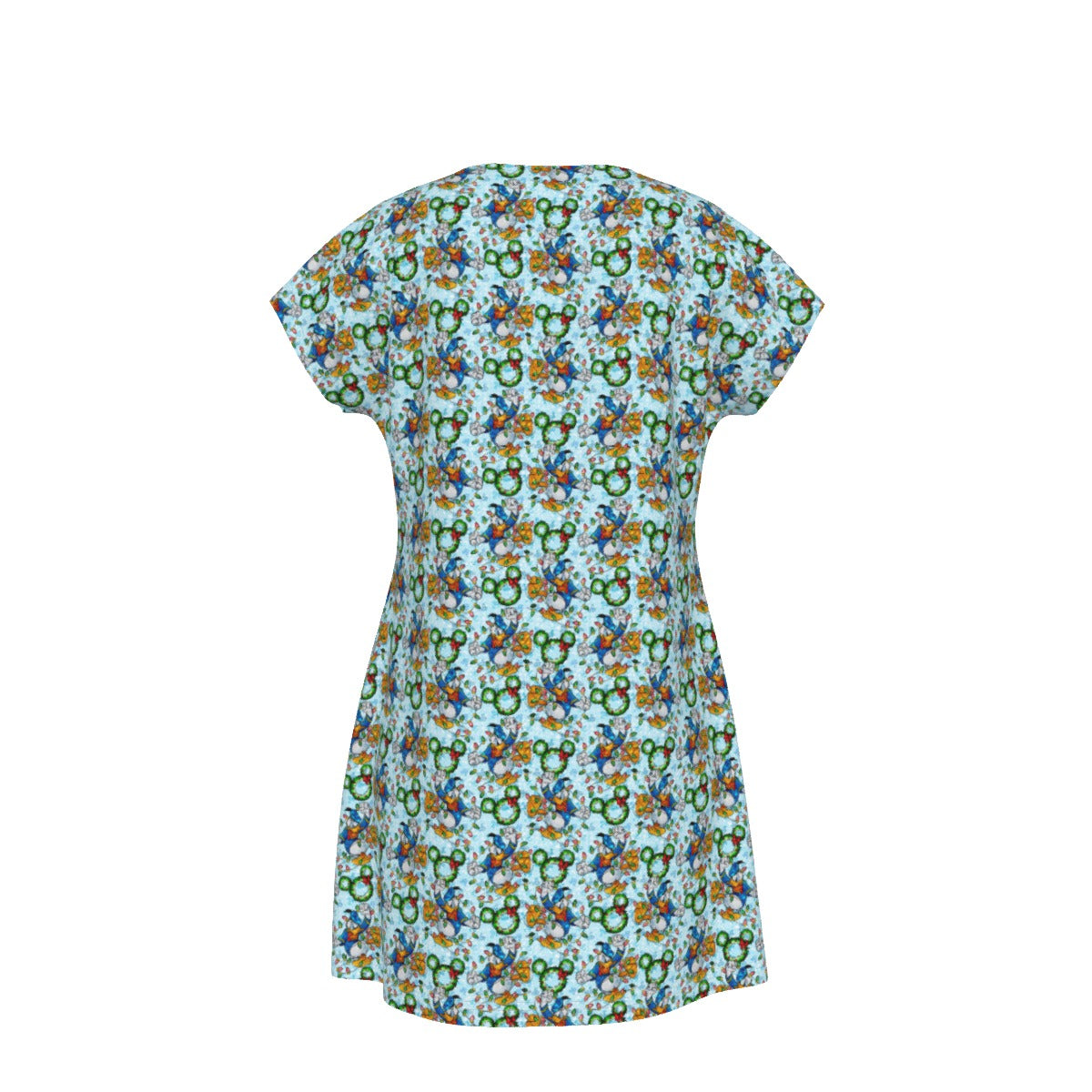 Duck’s Holiday Lights Tangle - Women's T-Shirt Dress