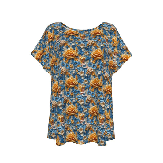 Regal Embroidered Royal Maiden - Women’s Relaxed Fit Scoop Tee