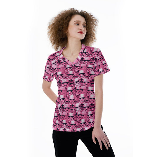 Pink Helmet Battalion - Women's Short Sleeve V-Neck T-Shirt