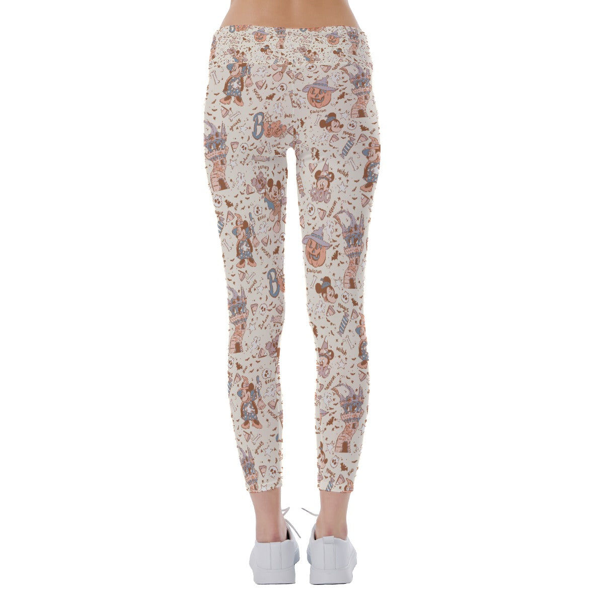 Vintage Halloween Doodles - Women's Yoga Leggings