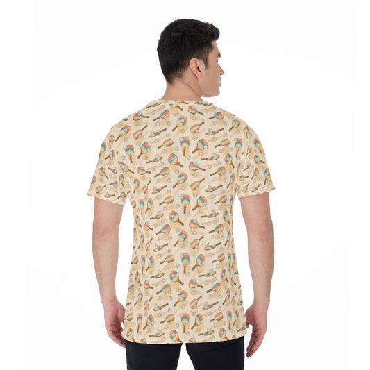 Retro Pickleball Volley - Men's Short Sleeve T-Shirt
