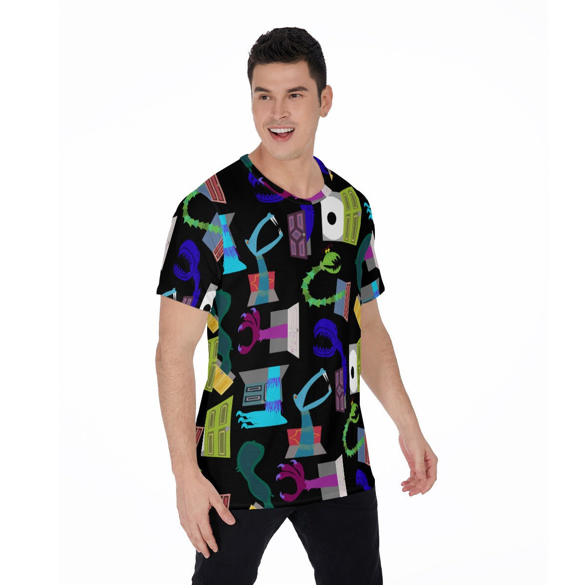 Monsters in Closets - Men's Short Sleeve T-Shirt
