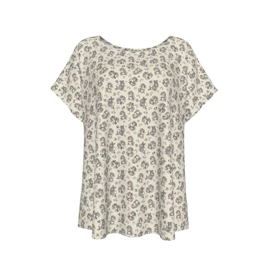 Bouncy Bunny Bliss - Women’s Relaxed Fit Scoop Tee