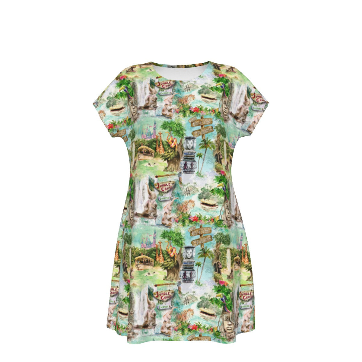 Jungle River Cruise - Women's T-Shirt Dress