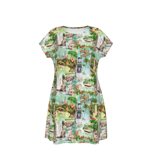Jungle River Cruise - Women's T-Shirt Dress