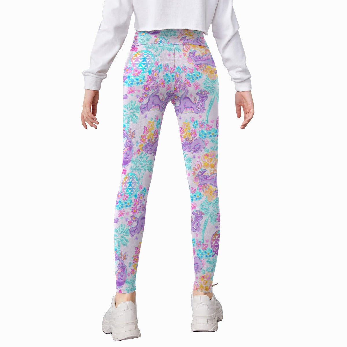 Purple Dragon Flower Power - Kid's Leggings