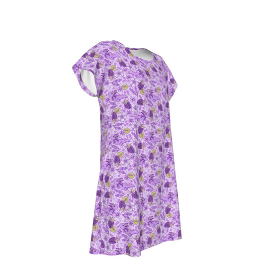 Fruitimals - Blackberry Axolotls - Women's T-Shirt Dress