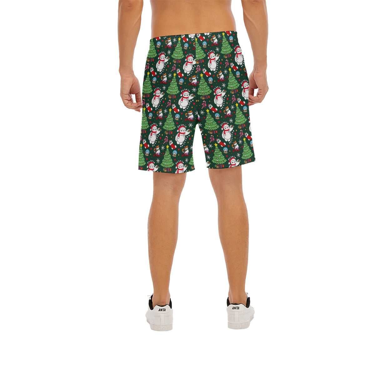 Robot Christmas Cheer - Men’s Pocket Beach Shorts