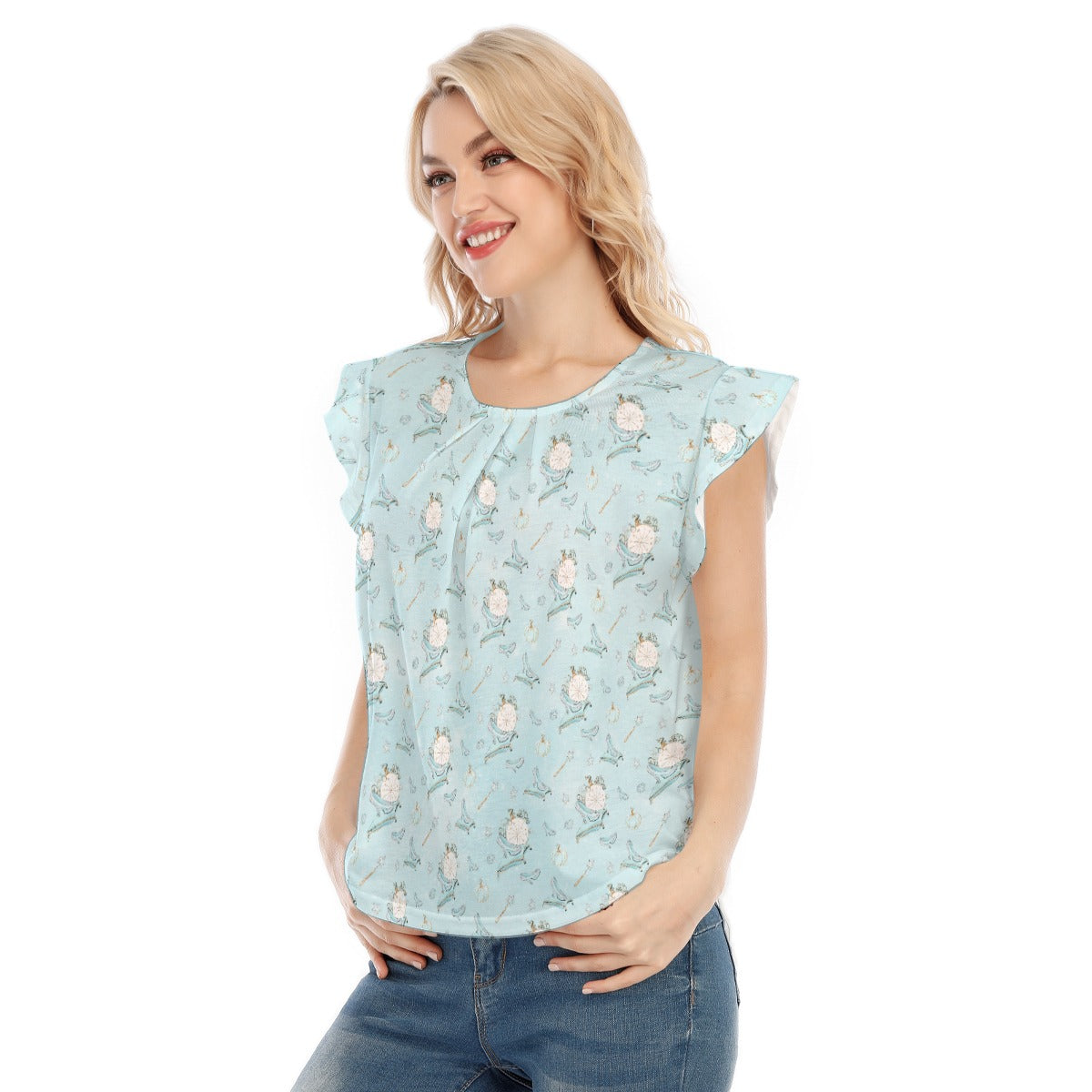 Enchanted Glass Slipper - Women’s Flutter Sleeve Top