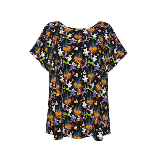 Mouse Gang Trick or Treatreat - Women’s Relaxed Fit Scoop Tee