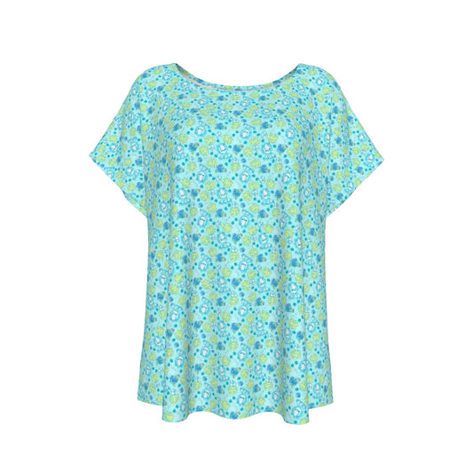 Fruitimals - Blueberry Dinosaurs - Women’s Relaxed Fit Scoop Tee