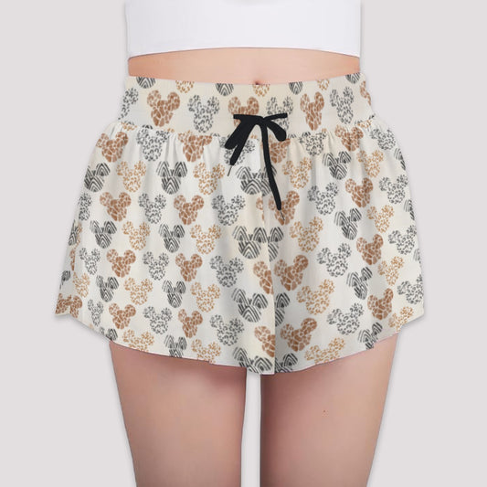 Safari Mouse Ears - Girls’ Flowy Pocket Shorts