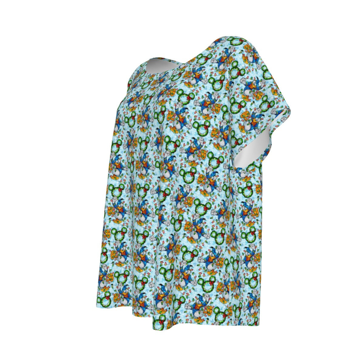 Duck’s Holiday Lights Tangleghts - Women’s Relaxed Fit Scoop Tee
