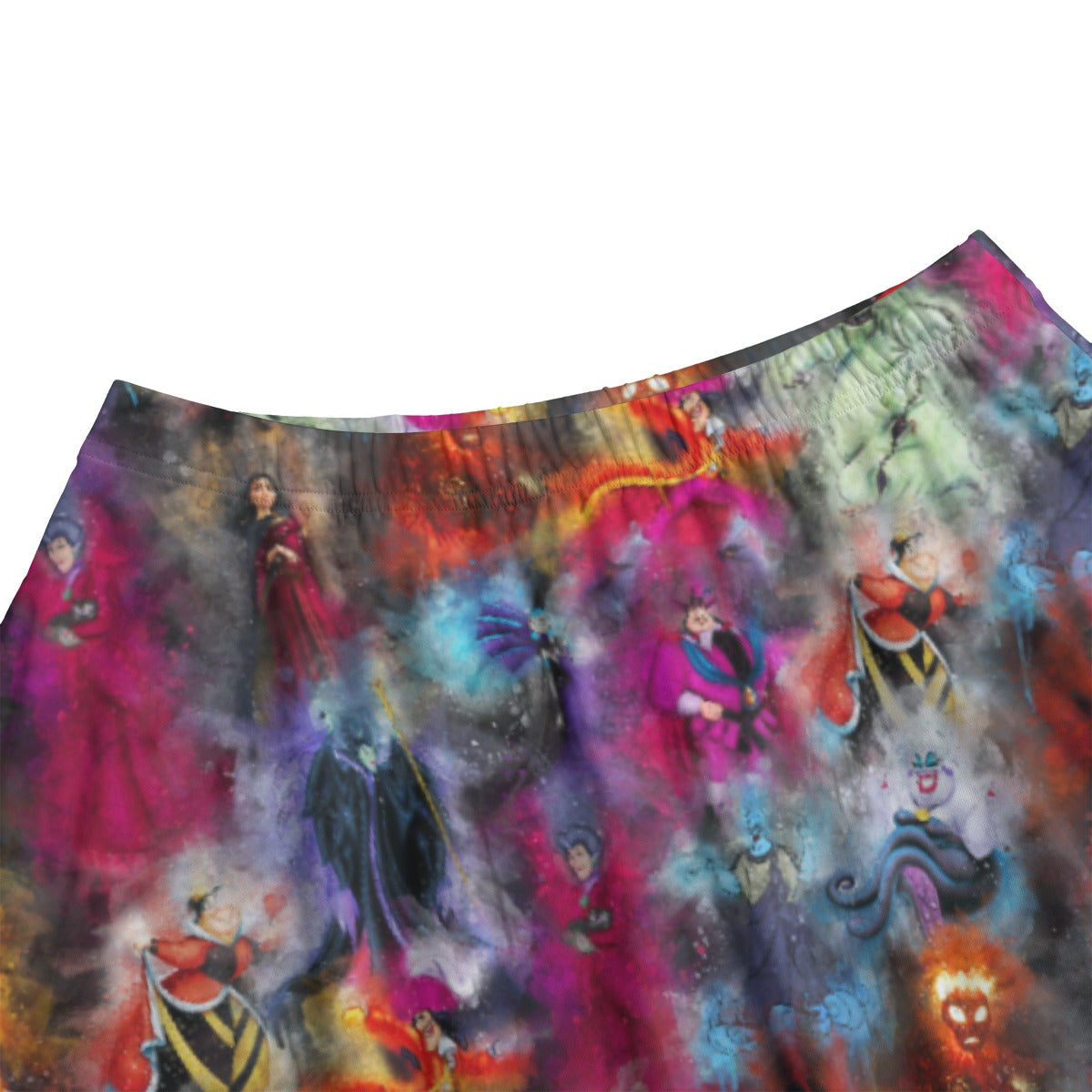 Watercolor Wicked Villains - Women’s Pocket Midi Skirt