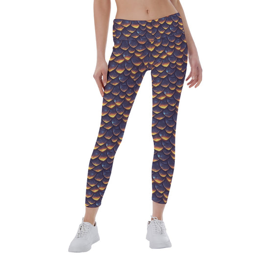 Animal Print - Dragon - Women's Yoga Leggings