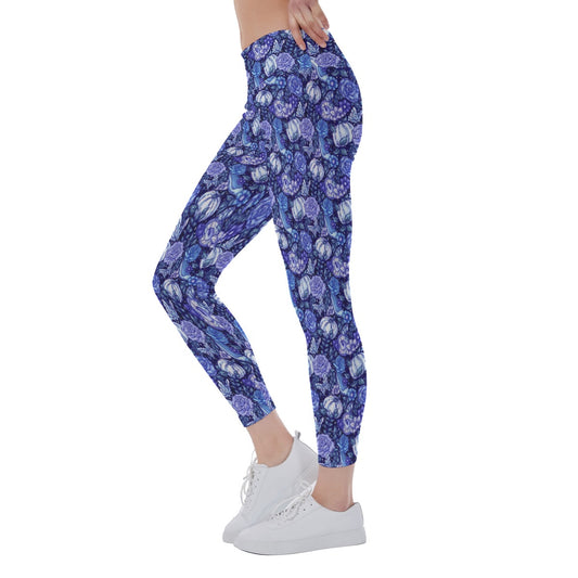 Fairytale Florals – Royal Ball - Women's Yoga Leggings