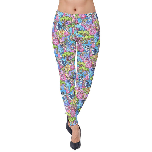 Dreaming Princess Storybook Scenes - Women’s Classic Leggings