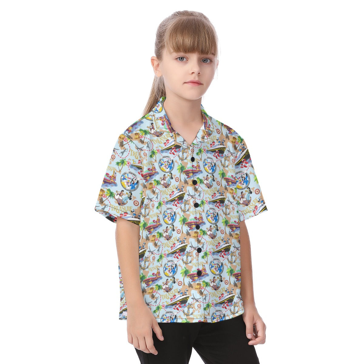Treasure Voyage Cruise - Kid's Hawaiian Button Up Shirt