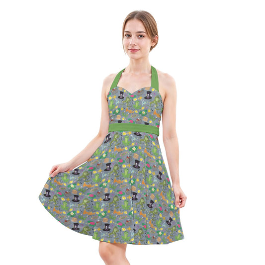 Bayou Princess Icons - Women's Halter Vintage Pocket Dress