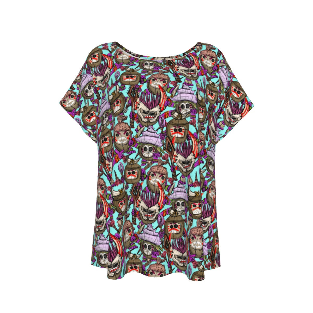 Island Coconut Pirates - Women’s Relaxed Fit Scoop Tee