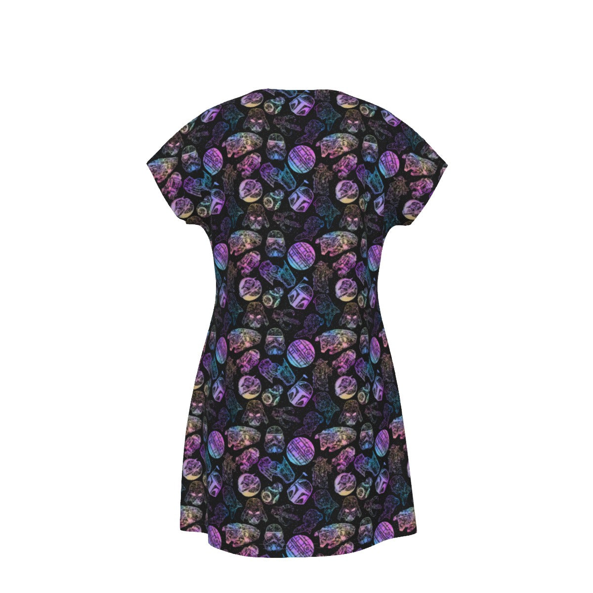 Watercolor Galactic Mandalas - Women's T-Shirt Dress