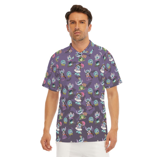 Haunted Alien Portraits - Men's Polo Shirt