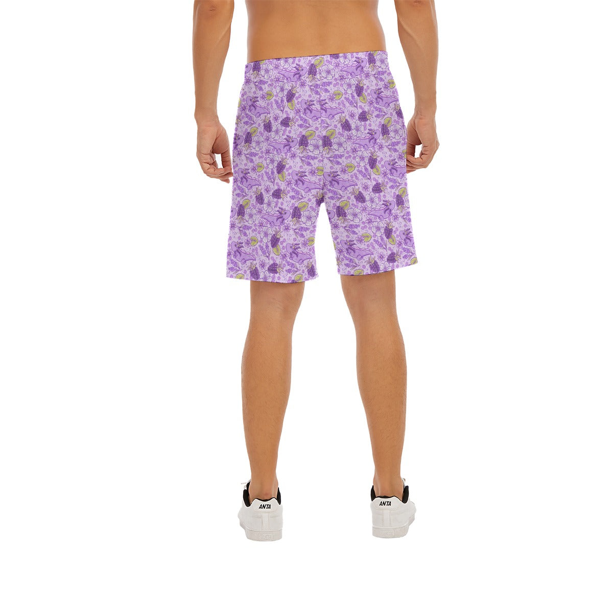 Fruitimals - Blackberry Axolotls - Men’s Pocket Beach Shorts