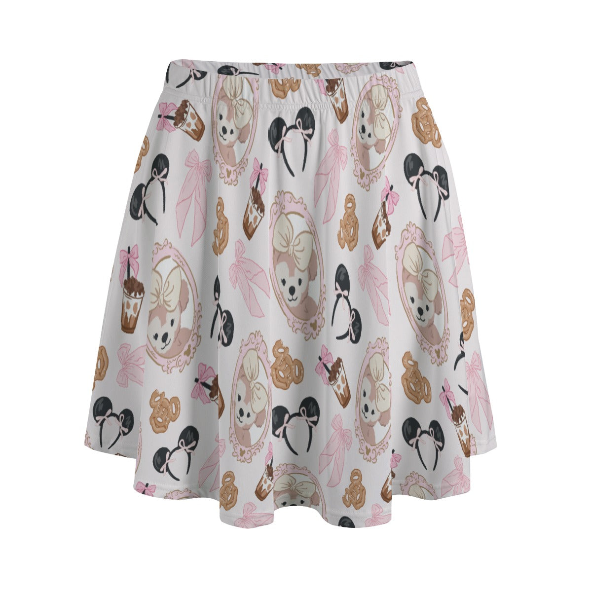 Bow Bear Sweet Day - Women's Pocket Skater Skirt