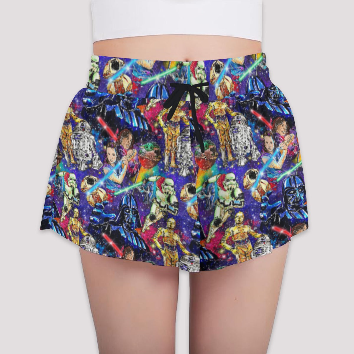 Galaxy Saga - Girls’ Flowy Pocket Shorts