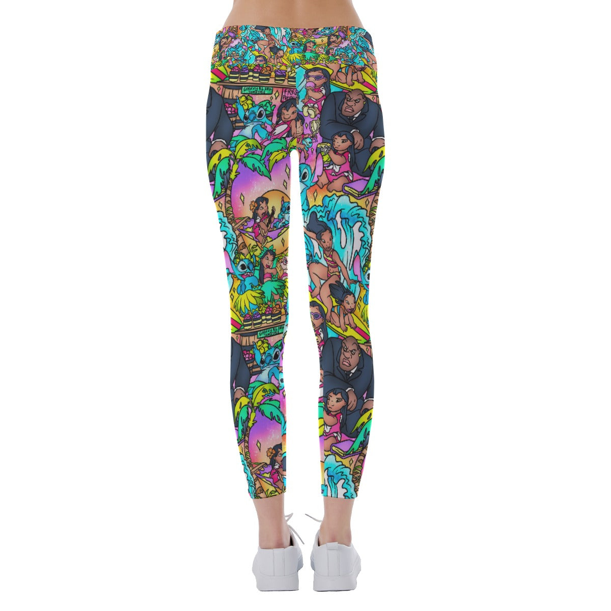 Ohana Island Storybook Scenes - Women's Yoga Leggings