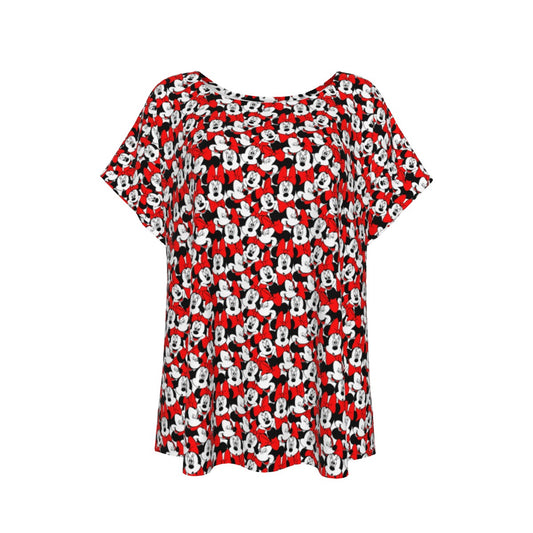 Many Faces of Polka Dot Mouse - Women’s Relaxed Fit Scoop Tee