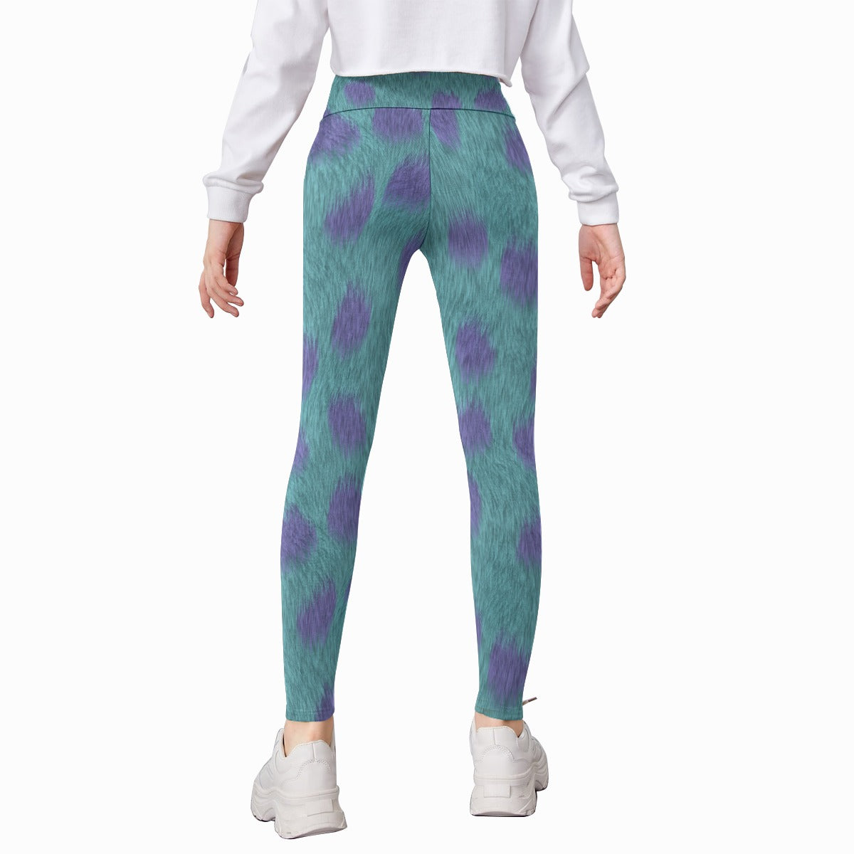 Turquoise Monster Spots - Kid's Leggings