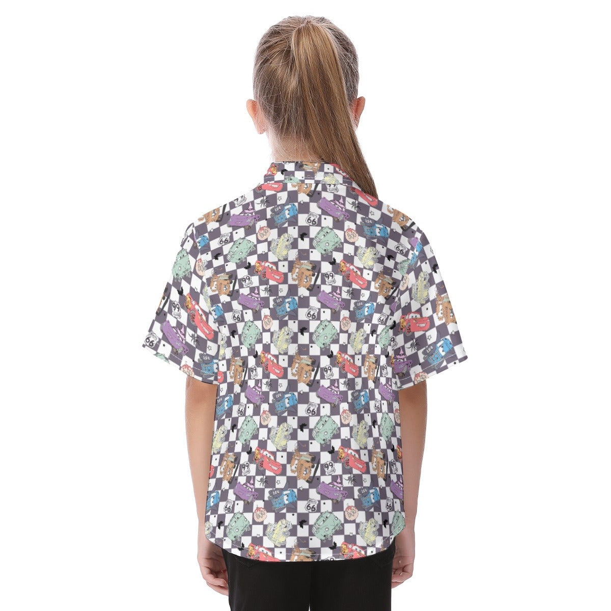 Halloween Racing Crew - Kid's Hawaiian Button Up Shirt