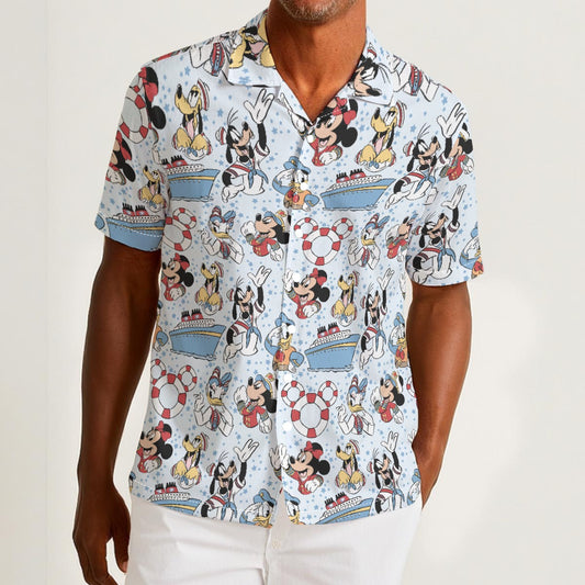 Sailor Cruise Stars - Men’s Cotton-Rich Button Up Shirt