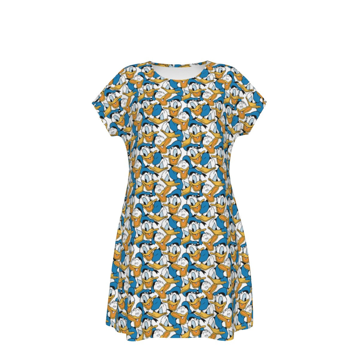 Many Faces of Feisty Duck - Women's T-Shirt Dress