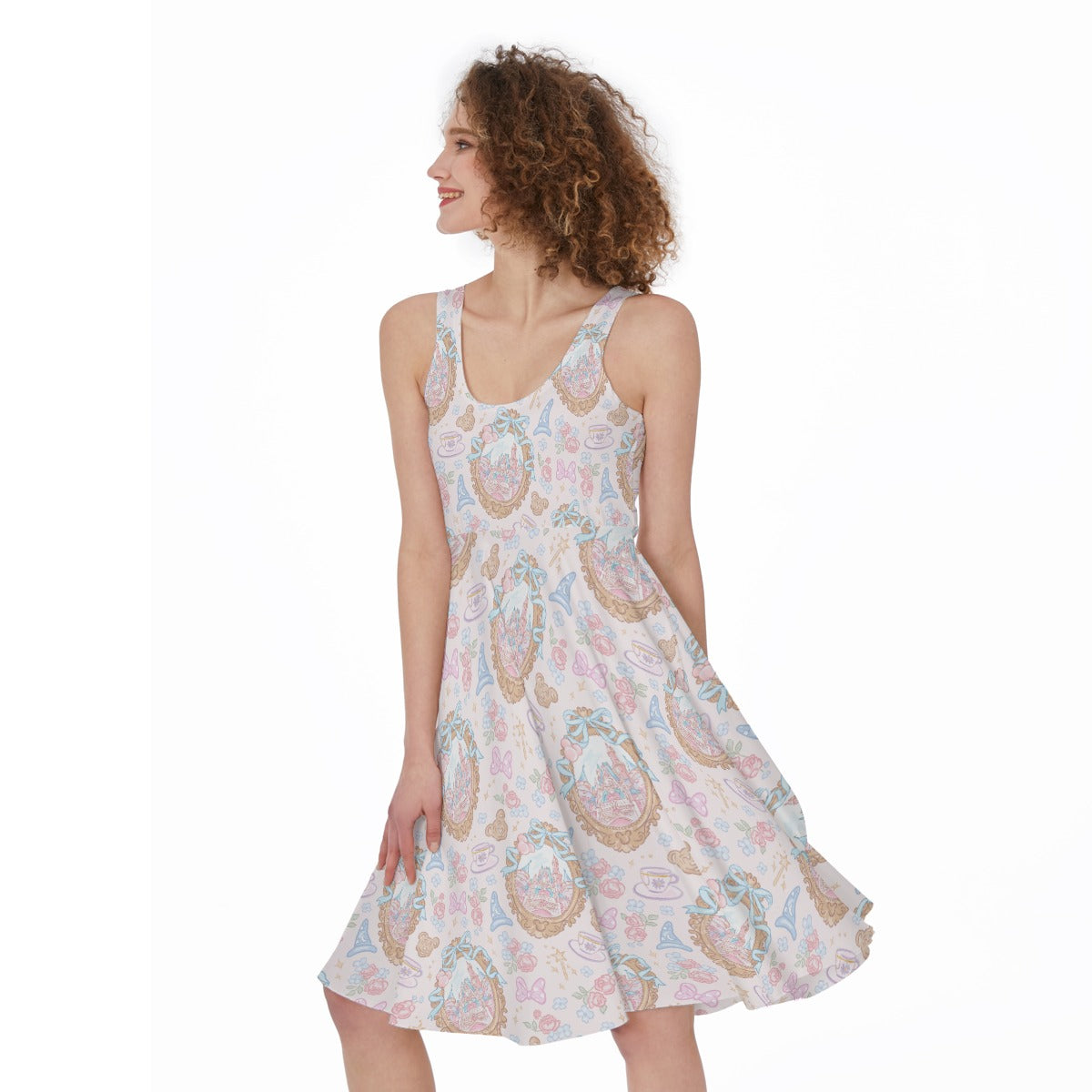 Coquette Park Daydream - Pocket Midi Skater Dress