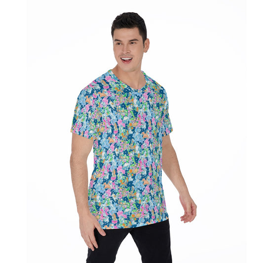 Tropical Paws & Petals - Beloved Dogs - Men's Short Sleeve T-Shirt