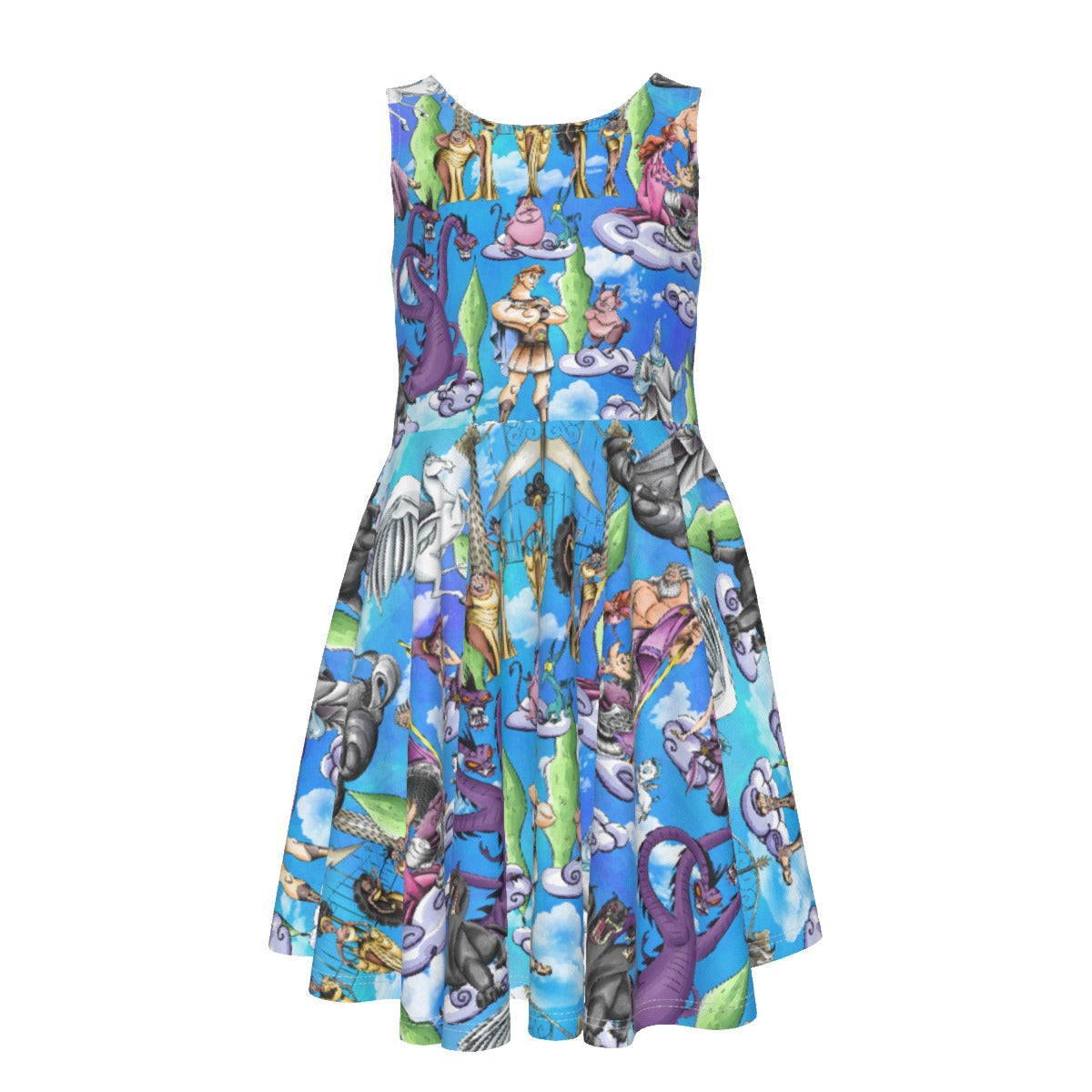 Mythic Hero Chaos Clouds - Kid's Sleeveless Skater Dress